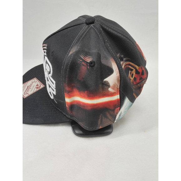 NWOT Star Wars 7 Kylo Ren Sublimated Adjustable Hat Cap Flat - Picture 4 of 9